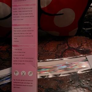 Hair extensions, beautiful shiny rainbow hair extensions 🥳